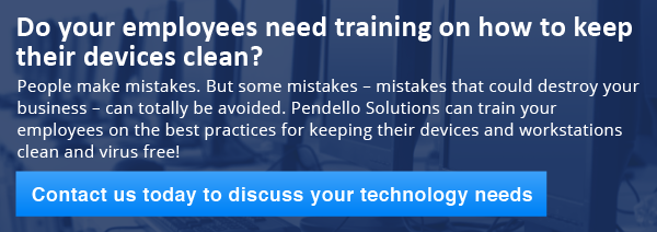 Do your employees need training on how to keep their devices clean?