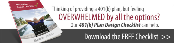 Download your free 401(k) Plan Design Checklist.