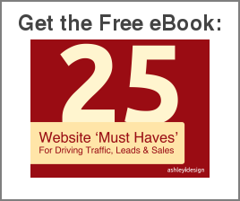 Get the Free eBook:  25 Website 'Must Haves'   For Driving Traffic, Leads & Sales