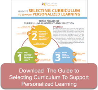 Download the Curriculum Selection Guide to Support Personalized Learning