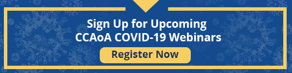 Sign up for upcoming CCAoA Covid- 19 webinars